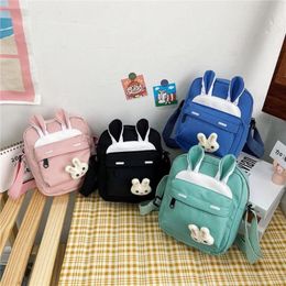 Evening Bags Cute Cartoon Messenger Bag For Women Fashion Girl Kawaii Crossbody Shoulder Nylon Cloth Waterproof Mobile Phone