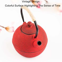 Iron Tea Pot Tetsubin Style TeaPot Kettle with Philtre Cast Water Bottles Boiling Kung Fu Oolong Tea Handgrip Set 680ML