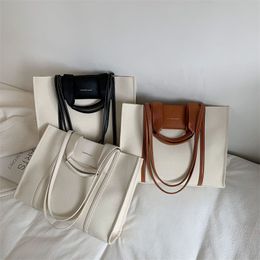 Shoulder Bag Large Capacity Network Red Packet Female New Fashion Handbag Canvas Casual Versatile Single Shoulder Tote Bags