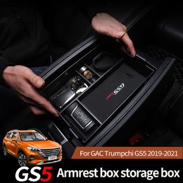 Car Organiser For GAC Trumpchi GS5 2022-2022 Central Armrest Storage Box Centre Console Non-slip Mat /ABS Containers HolderCar