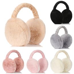 Berets Comfortable Autumn And Winter Warmer Adjustable Solid Color Ear Cover Women Earmuffs EarflapsBerets