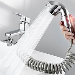 Kitchen Faucet Diverter Valve with shower head Faucet Adapter Splitter Set for Water Diversion Home Bathroom Kitchen Diverter 220525