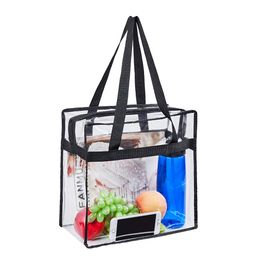 Sport Sturdy PVC Clear Shoulder Bag Purses Totes Waterproof Transparent Summer Beach Bag Day Packs