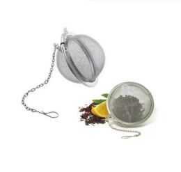 New Stainless Steel Sphere Locking Spice Tea Ball Strainer Mesh Infuser tea strainer Filter infusor