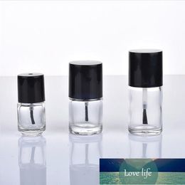 5pcs/lot 5/8/10/15ml Transparent Nail Polish Empty Bottle Nail Polish Glass Refillable Bottles With Brush Cap for Nail Art