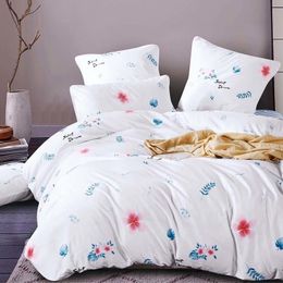 YAXINLAN bedding set Pure cotton color AB doublesided pattern Cartoon Simplicity Bed sheet quilt cover pillowcase 47pcs Y200417