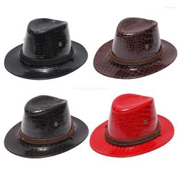 Berets Leather Cowboy Hat Western Birthday Party Hats Travel Cowgirl Women Performance Cosplay Props DropshipBerets BeretsBerets