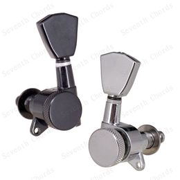 Acoustic Electric Guitar 6 Pcs Trapezoid Button Locked String Tuning Pegs Machine Heads Tuners