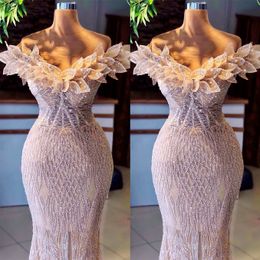 2022 Plus Size Arabic Aso Ebi Champagne Mermaid Sparkly Prom Dresses Sheer Neck Evening Formal Party Second Reception Birthday Engagement Gowns Dress ZJ110