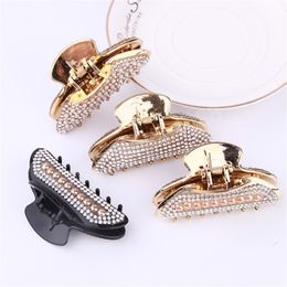 Hair Claw Clips for Women Crab Accessories Rhinestone Claws Clip Hairclip Hairpins Clamp Korean Fashion Jewellery Gifts