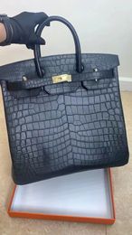 luxury purse 40cm man totes brand handbag matte Crocodile skin fully handmade quality stitching with wax line stitching wholesale price FAST DELIVERY