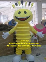 Mascot doll costume Carpenterworm Caterpillar Bean Worm Bug Mascot Costume Adult Cartoon Character Grand Bodog Casino Comedy Performance zz7