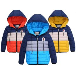 Autumn Winter Boys Jacket 4 5 6 7 8 Year Old Keep Warm Fashion Christmas Girls Jacket Hood Zipper Casual Outerwear Children's Clothing J220718