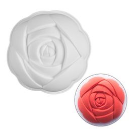 Baking Moulds Single Hole Bloom Rose Bud Shape French Dessert Cake Mould Food Silicone Creative Diy Decoration ToolBaking