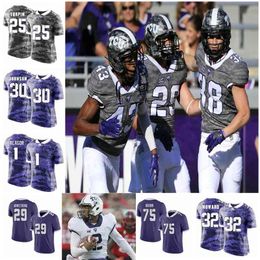 Custom TCU Horned Frogs College Football Jerseys 14 Andy Dalton Jersey Jalen Reagor Shawn Robinson 10 Michael Collins 7 Kenny Hill Stitched