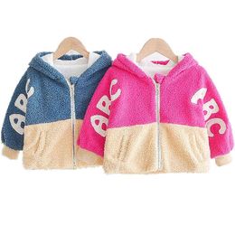 Baby Girls Outerwear Jackets For Children Clothes Fashion Toddler Boys Coat Warm Coat Children Lamb Wool Coat Baby Jackets J220718