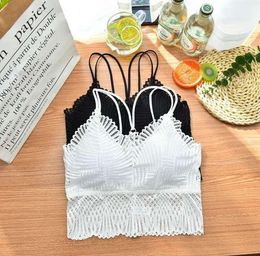Bustiers & Corsets Sexy Lace Tube Top Women Tank Fashion Solid Wireless Bras Backless Bra Comfortable CamisoleBustiers