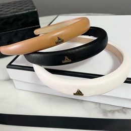 Women Letter Headband Leather Letters Hairband for Gift Party Luxury Special Design Hair Accessories Top Quality