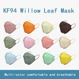 Adult willow fish-shaped KN95 masks dustproof and slimming four-layer protective mask 3D three-dimensional mask