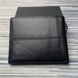 Wallets Top Luxury Leather Men's Short Wallet Vintage Multi Card Folding Zero WalletWallets
