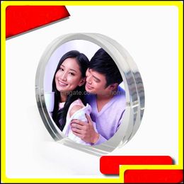 Round Acrylic/Plexiglass Picture Frames With Magnetic Creative Gifts For Special Day Pf006 Drop Delivery 2021 And Modings Arts Crafts Hom