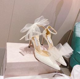 Latest Ladies Sandals and Heels with Bow Front Back Decorative Wedding Shoes Bridesmaid Shoes Banquet Fashion Lightweight Comfortable Size 35-42