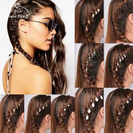 Hair Clips & Barrettes Trendy Punk Dirty Braid Ring Buckle Retro Accessories Metal Circle Braided Personality Headdress Men And Women