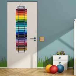 Hooks & Rails Roll Holder Storage Rack Wall Mount Craft Organiser Partitions Hanging Pocket Behind The Door HomeHooks HooksHooks