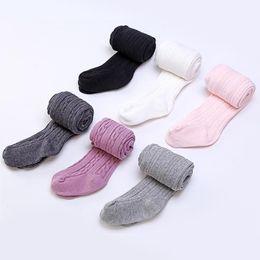 Leggings & Tights 2022 Autumn Winter Fake Velvet Solid Candy Colour Baby Girl Stockings Cotton Warm Pantyhose 2-10Y