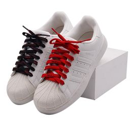 red shoe laces UK - Japanese Words 7mm Black Red Shoelaces120cm Simple Narrow 2 Colors Shoelaces Super Bootlaces Shoe Laces for Queens Kids