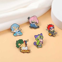 Cartoon animation peripheral extreme skateboard Brooch commemorative badge metal badge clothing accessories bag pin skirt buckle