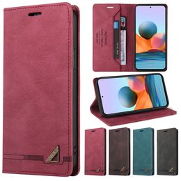 Anti-theft Leather Cases For Redmi Note 10 9 8 7 Pro 10S 9S 8T Redmi 10 9A 9C 8A 7A Mi POCO M3 M4 Pro F3 X3 NFC Phone Cover Case
