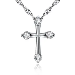 Pendant Necklaces Crystal Zircon Jewelry Necklace Cross Simple Diamond Lover NecklacePendant