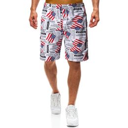 Personality Beach Pants Shorts Cuba Flag Summer Quick-Drying Board Short Beach Pants for Men