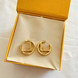 Womens Premium Gold Earring Designer Stud Earring Luxury Brand Letter Design Earrings Fashion Lady Jewelry