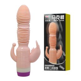 Multi-speed Triple Stimulation Anal Vagina Clitoris G Spot Vibrator sexy Toys for Women Big Dildo Products New