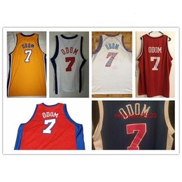Nc01 basketball jersey college clipper Lamar 7 Odom Jersey throwback jersey mesh stitched embroidery odom custom big size S-5XL