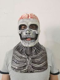 Máscaras de festa Halloween Skull Mask Horror Cabeça Cabeça Funny Scary Scream Latex por atacado