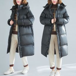 Will limit yuan overtheknee cottonpadded jacket loose long thickening clothes coat 201027