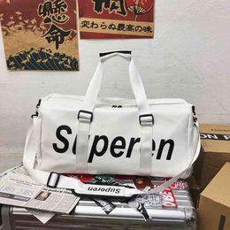 Outdoor Bags Duffel Bags Shoes New Dry Wet Separation Travel Bag Letter Female Portable Yoga Swimming Men's One Shoulder Sports Fitness Purse Outlet