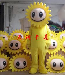 Sunflower Mascot Costume Outfit Halloween Party Parade Dress Costume