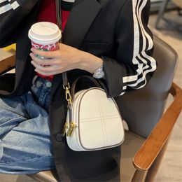 Evening Bags First Layer Leather Female 2022 Metal Zipper Fashion Single Shoulder Messenger Mobile Phone Hand BagEvening EveningEvening