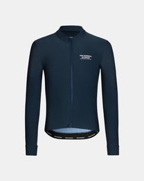 Racing Jackets Pas Normal Studios Pro Team Spring Meduim Weight Cycling Jersey Long Sleeve Bike Wear Tranning Race FitRacing