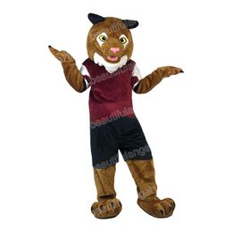 Halloween Tiger Mascot Costume Cartoon Plush Anime theme character Christmas Carnival Adults Birthday Party Fancy Outfit