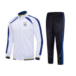 Ukrainian Association Men's Tracksuits adult Kids Size 22# to 3XL outdoor sports suit jacket long sleeve leisure sports suit