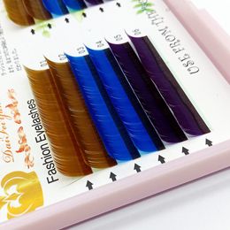 0.07 Three Colour Eyelashes Individual Lashes Natural Thick Soft False Eyelash