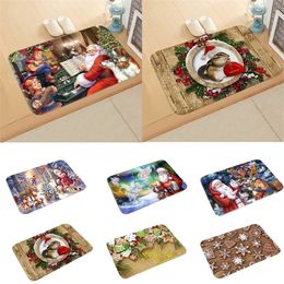 Fengrise Christmas Mat Merry Decorations For Home Door Navidad Ornaments Xmas Gifts Natal Year Y201020