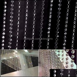 Other Home Garden Diy Decor Diamond Acrylic Crystal Beads Curtain Strand Garland Window Scarfs Wedding Drop Delivery 2021 Ifruc