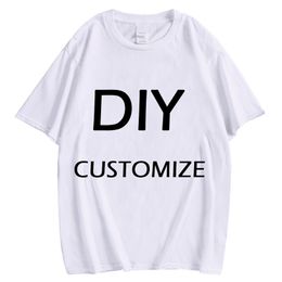CLOOCL DIY 100 Cotton T shirts 3D Print White T shirts Cartoon Anime Animals Singer Brand Design Casual Pullovers 220708