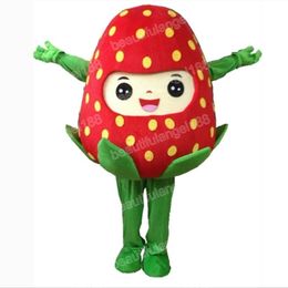 Halloween Strawberry Mascot Costume Top quality Cartoon Plush Anime theme character Christmas Carnival Adults Birthday Party Fancy Outfit